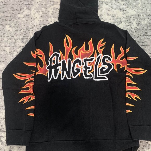 Palm Angels Fire Graffiti Hoodie Men’s Large, Medium - Picture 2 of 3